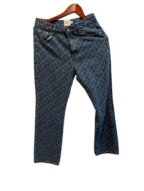 Princess Polly Blue Denim Jeans with Contrast Stitching